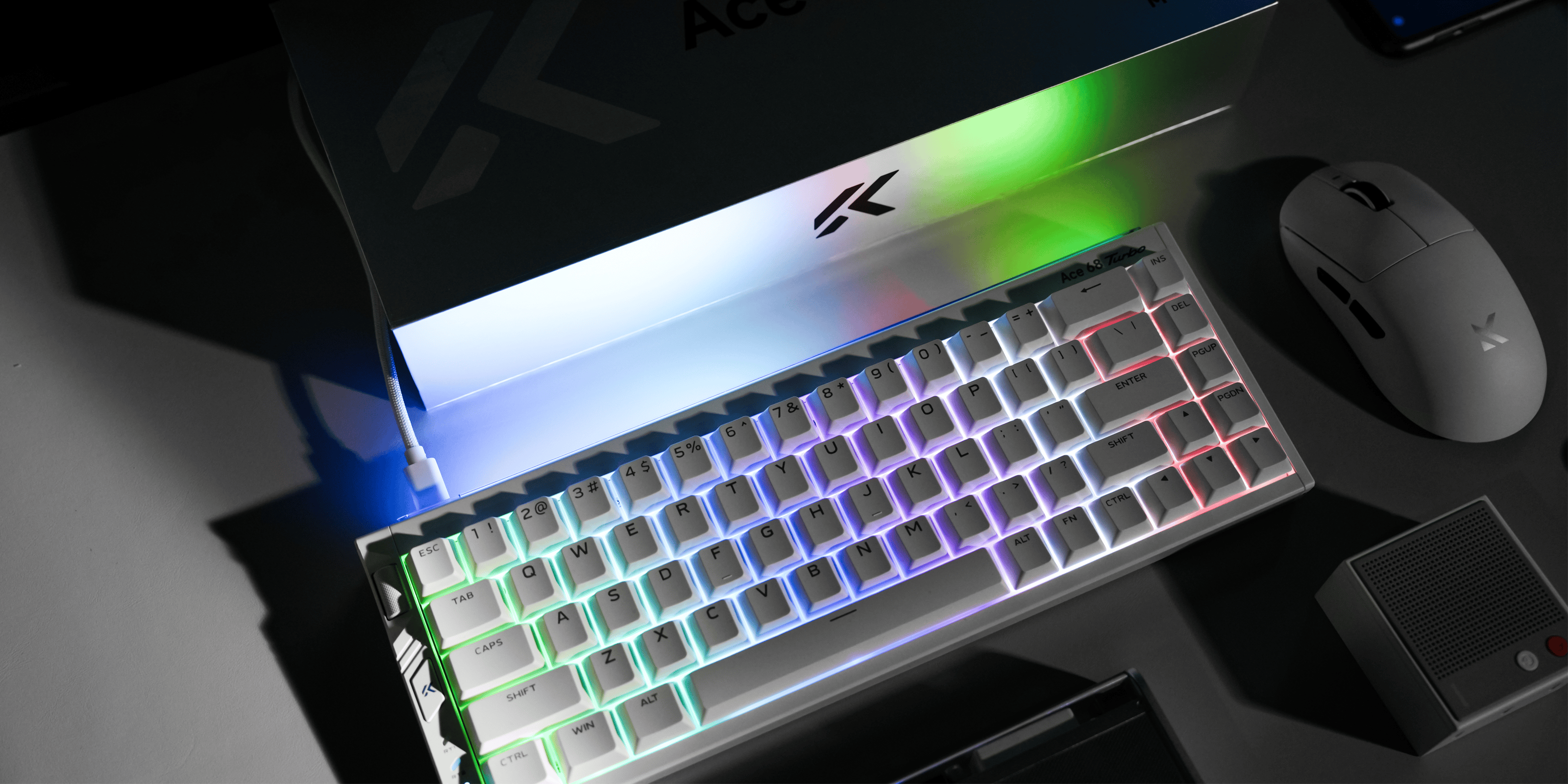 Ace 68 Turbo Nova White Hall_Effect_Gaming_Keyboard