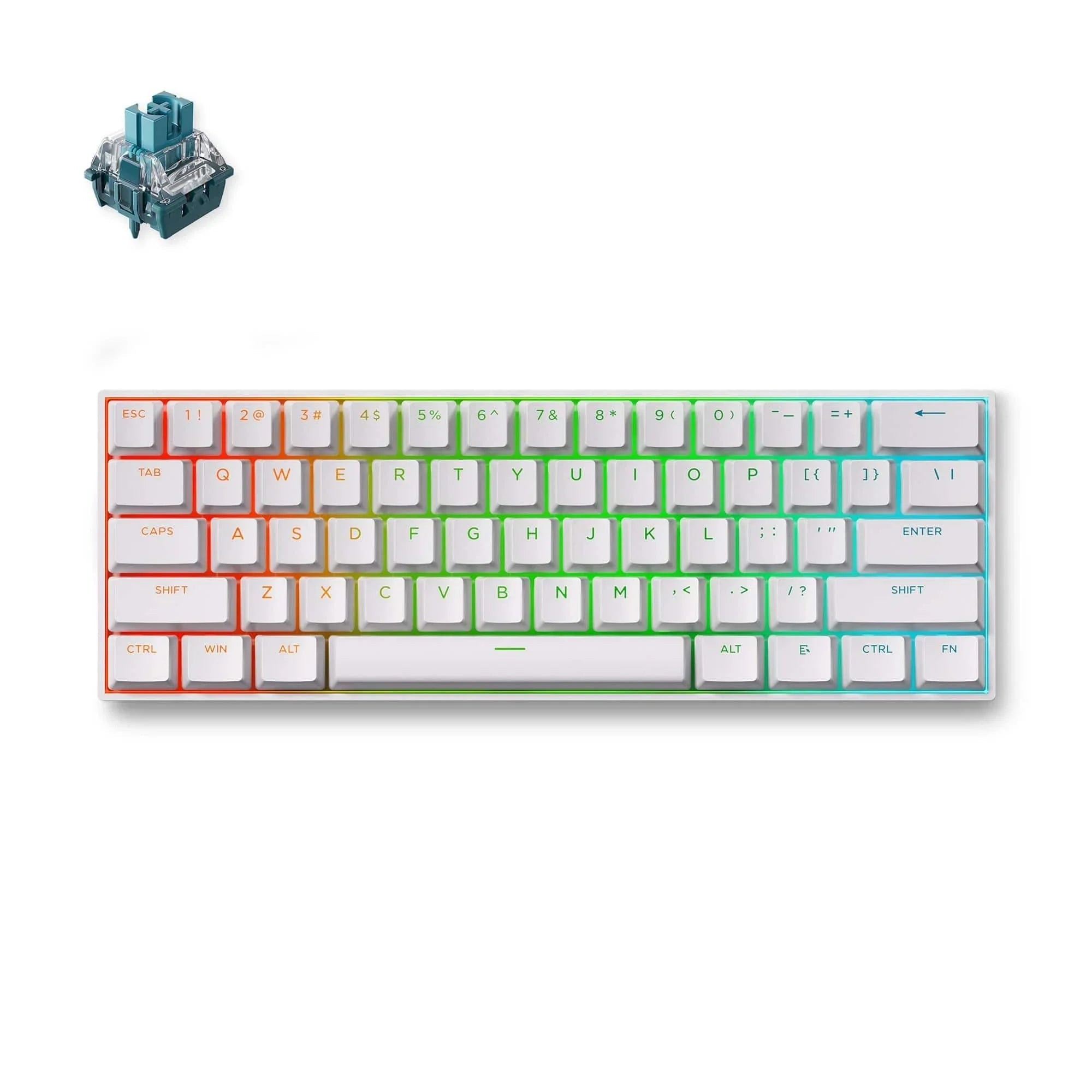 MCHOSE Official Keyboard Ace 60 Pro / White / TTC Uranus Magnetic Switch-Standard MCHOSE Ace 60 Hall Effect Magnetic Switch Gaming Keyboard