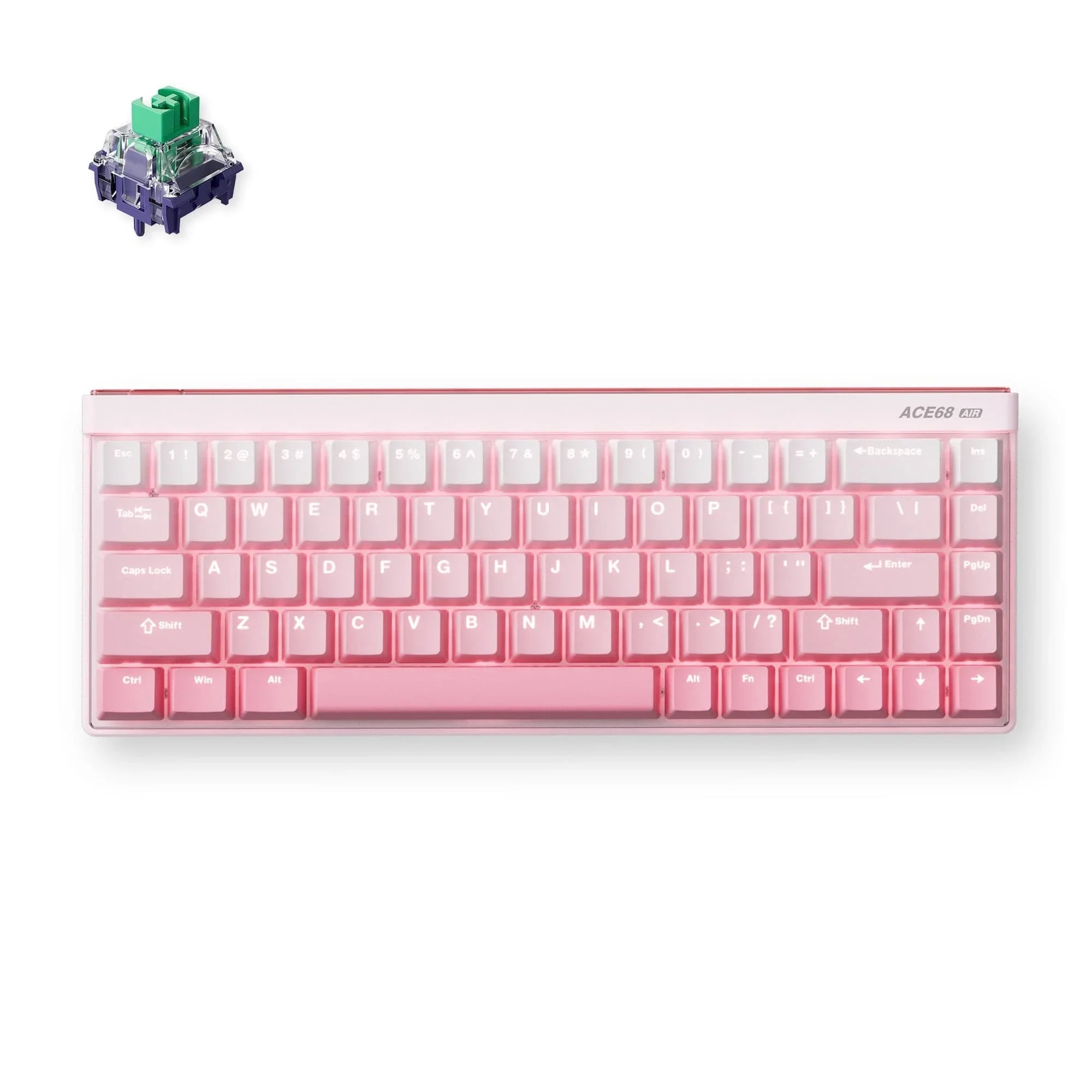 MCHOSE Official Peach Gradient / Kailh Magnetic God Switch MCHOSE Ace 68 Air Hall Effect Magnetic Switch Gaming Keyboard