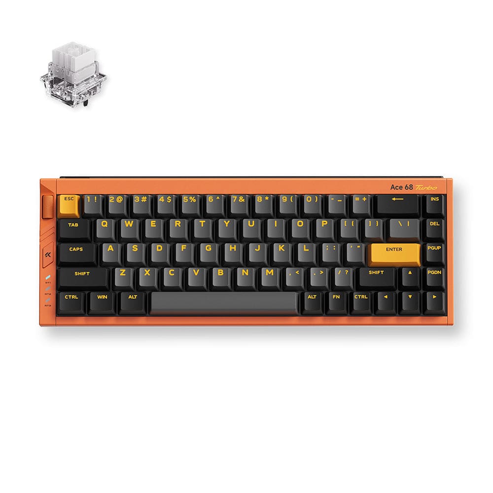 MCHOSE Official Galaxy Orange / Mount Tai Magnetic Switches GT MCHOSE Ace 68 Turbo Full-aluminum Esports Hall Effect Keyboard