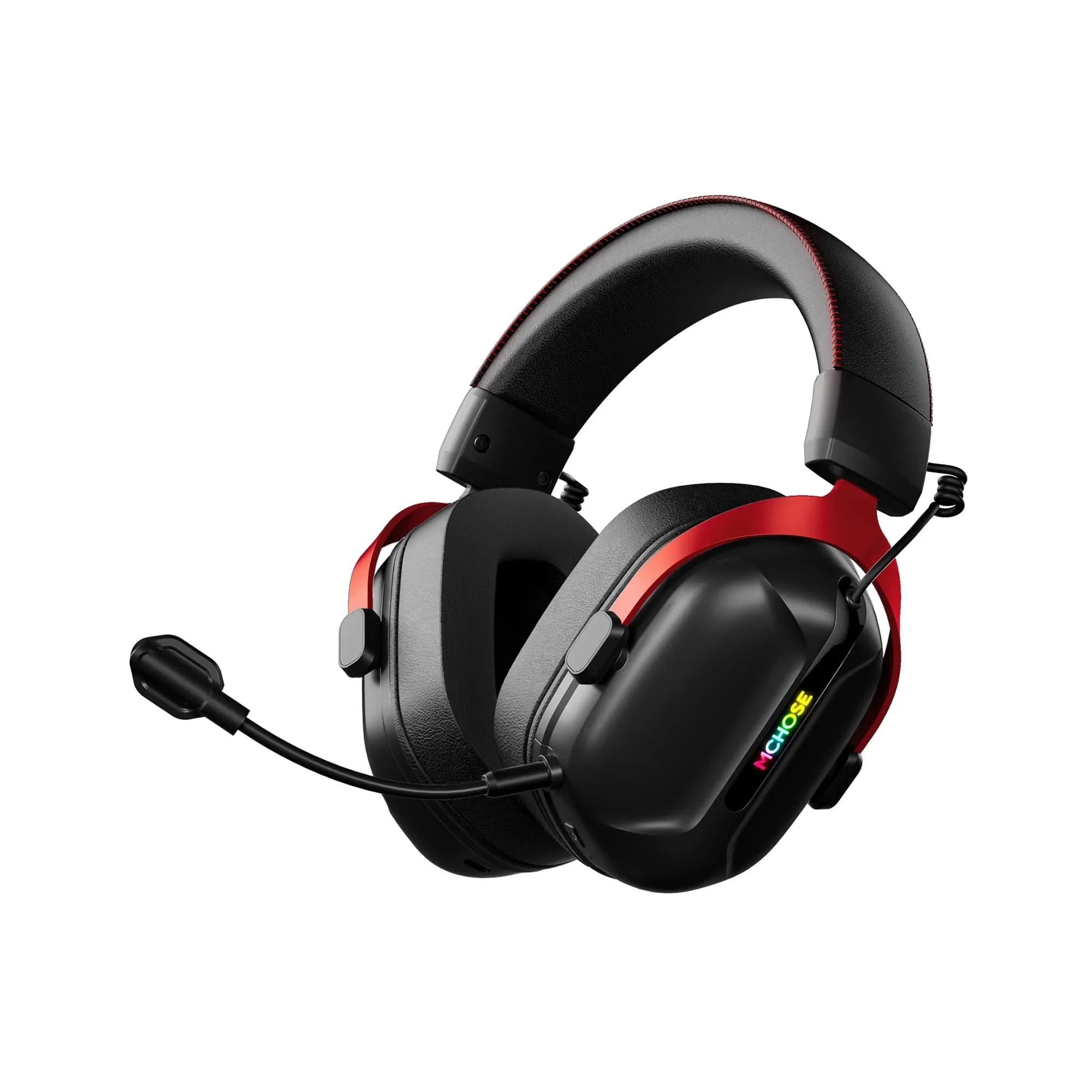 MCHOSE Official Headphones Black  Red MCHOSE S9 Pro Wireless Gaming Headset