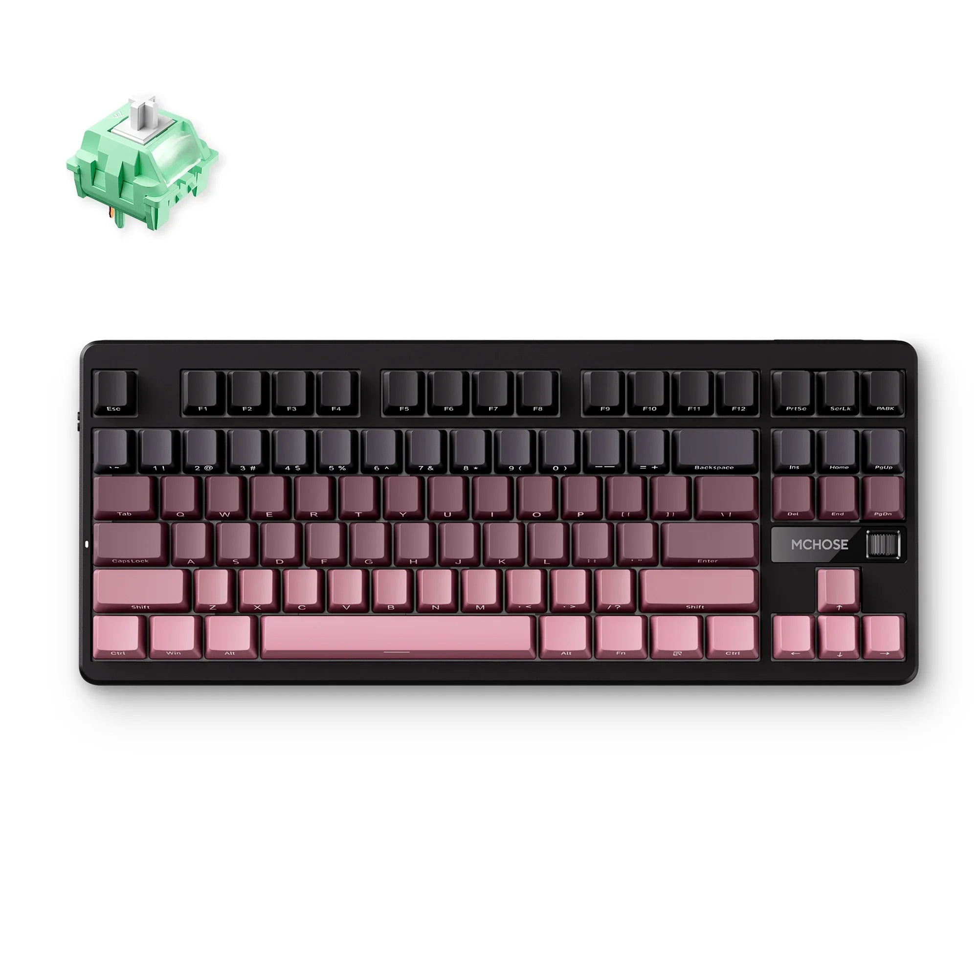 MCHOSE Official Keyboards Black Pink / Cabbage Tofu Switch V2 MCHOSE G87 Wireless Gasket Mount Custom Mechanical Keyboard